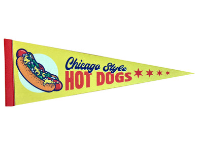 Chicago Hot Dogs Pennant