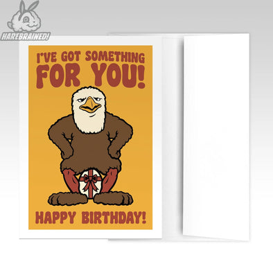 I've Got Something For You Birthday Card Harebrained