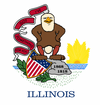 Illinois Insurance State Flag