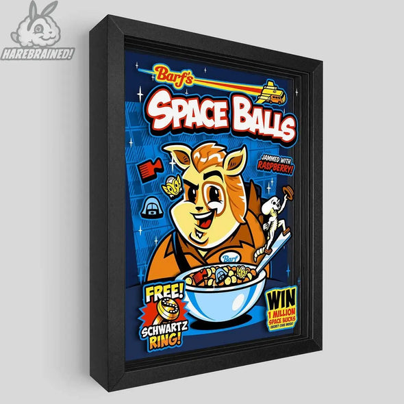 Space Balls Cereal Shadowbox Art Artovision