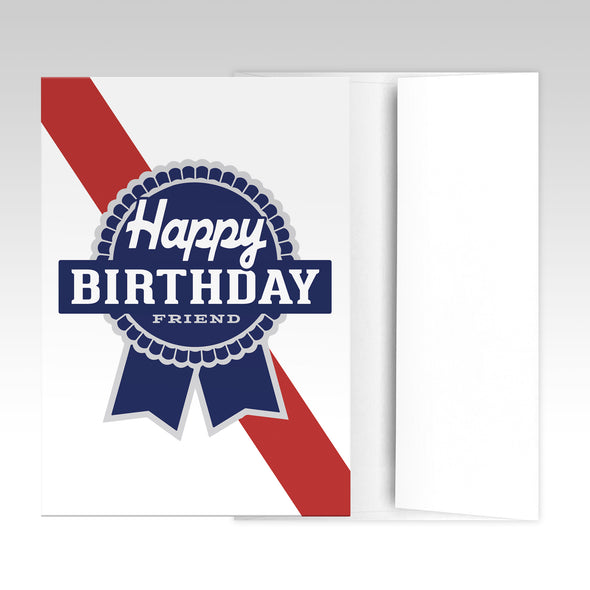 Blue Ribbon Birthday Card