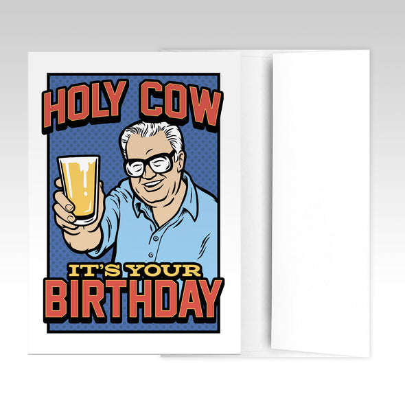 Holy Cow Birthday Card