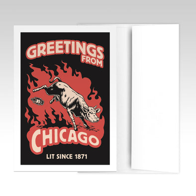 Chicago Is Lit Greeting Card