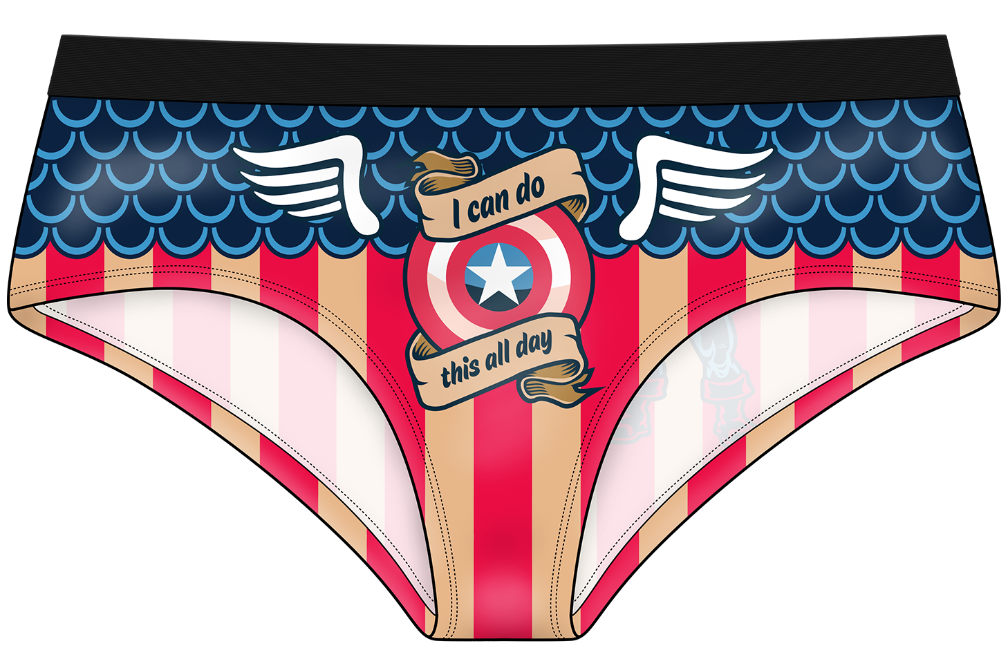 Captain America Panties for Women